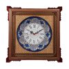 Handcrafted Persian Wooden Wall Clock - Khatam Marquetry Art, Parvaresh II
