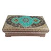 Handcrafted Wooden Jewelry Box with Persian Khatam Design - Kamani