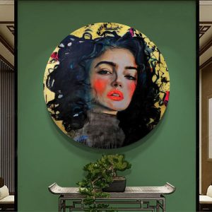 Persian Wooden Poster Print – Persian Girl Wall Art
