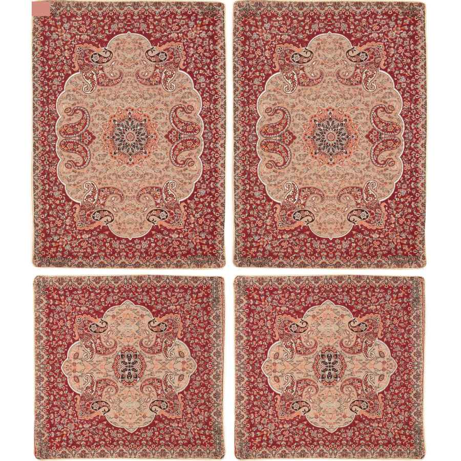 Persian Bedspread Set – Oriental Style Double Size with Termeh Fabric – Pink Laya