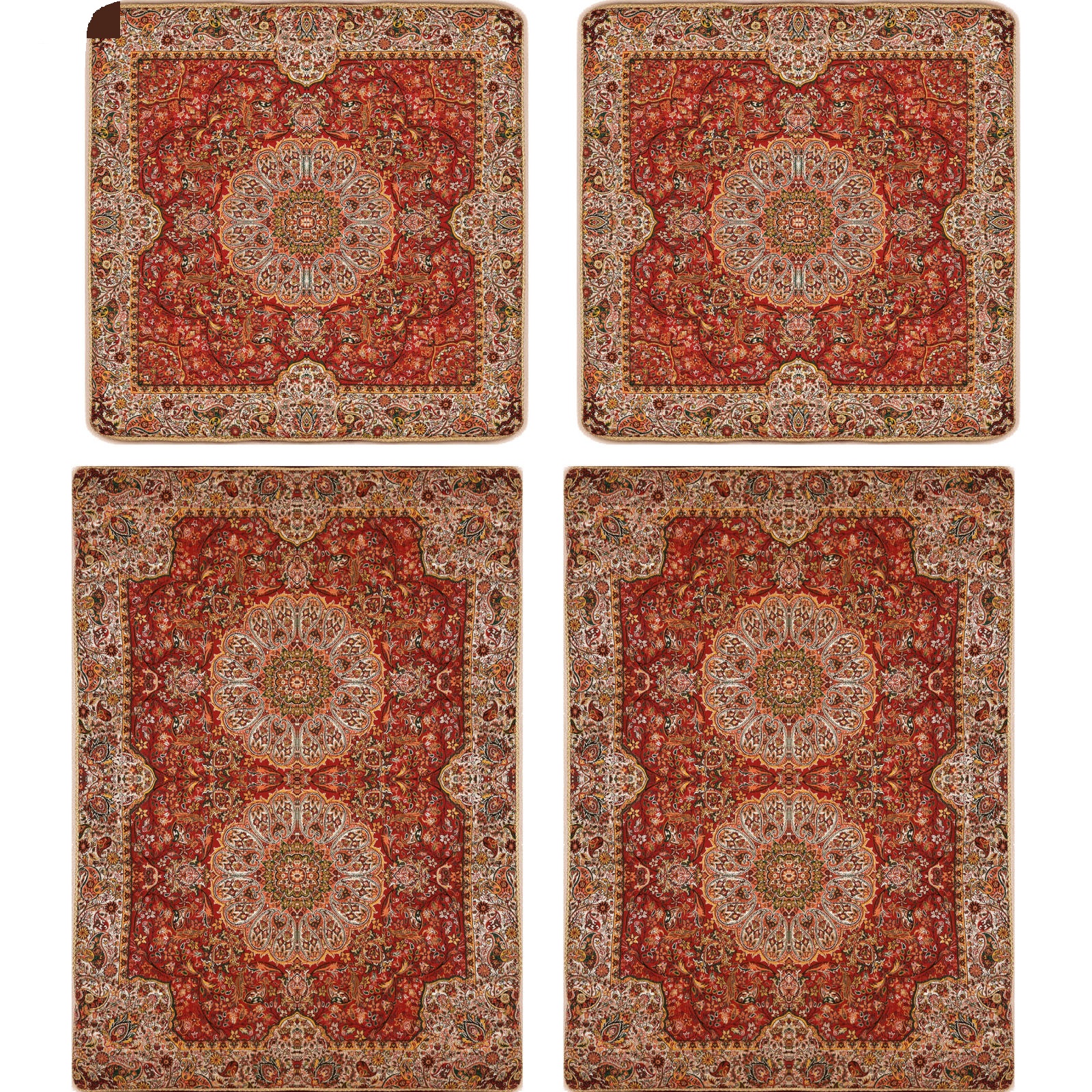 Persian Bedspread Set – Oriental Style Double Size with Termeh Fabric – Mahta