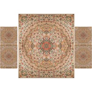 Persian Bedspread Set – Oriental Style Double Size with Termeh Fabric – Nima