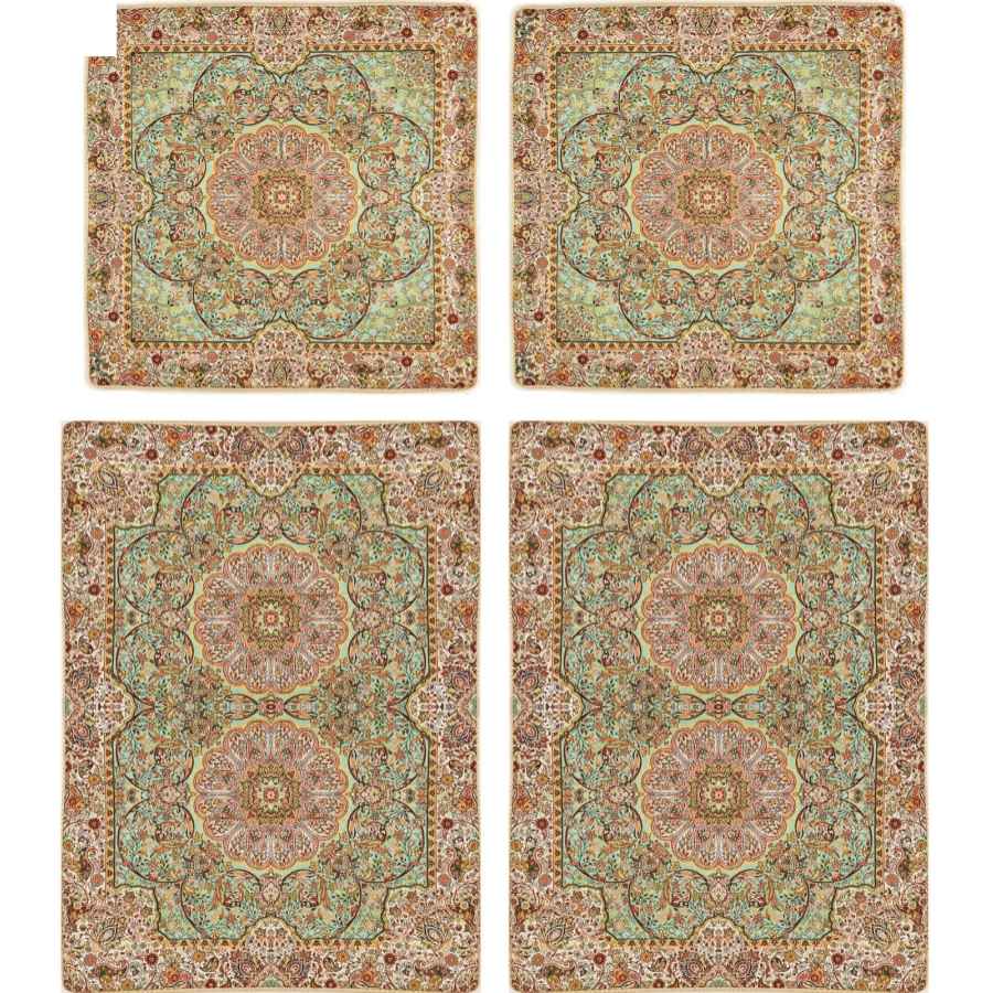 Persian Bedspread Set – Oriental Style Double Size with Termeh Fabric – Noyan
