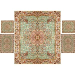 Persian Bedspread Set – Oriental Style Double Size with Termeh Fabric – Noyan