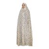 Orange Floral Print Muslim Wear – Modest Overhead Chador