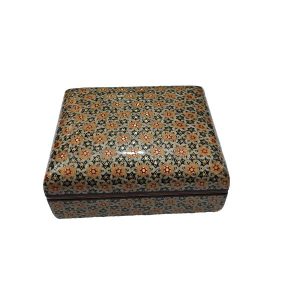 Handcrafted Wooden Jewelry Box with Persian Khatam Design – Sevil