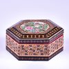 Handcrafted Wooden Jewelry Box with Persian Khatam Design - Arad