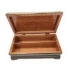 Handcrafted Wooden Jewelry Box with Persian Khatam Design - Birds