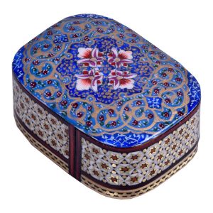 Handcrafted Wooden Jewelry Box with Persian Khatam Design – Bloom