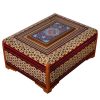 Handcrafted Wooden Jewelry Box with Persian Khatam Design - Mahour