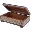Handcrafted Wooden Jewelry Box with Persian Khatam Design - Nazgol