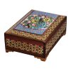 Handcrafted Wooden Jewelry Box with Persian Khatam Design - Pardisan
