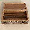 Handcrafted Wooden Jewelry Box with Persian Khatam Design - Tazhibi
