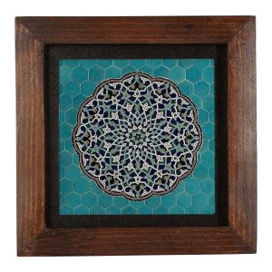 Decorative Persian Framed Ceramic Tile – Hana