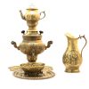 Persian Brass Samovar Decorative Charcoal Tea Maker Floral Motifs 2-Liter