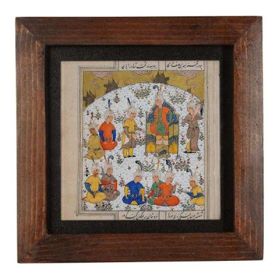 Persian Shahnameh Ceramic Art Tile – Amiran Decorative Wall Artwork