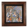 Decorative Persian Framed Tile - Shahnameh Inspired Pattern: Demons