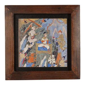 Decorative Persian Framed Tile – Shahnameh Inspired Pattern: Demons