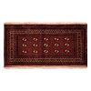 Hand-Knotted Persian Khorasan Tribal Rug (Bukhara Design Pattern) - Dark Red Wool