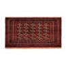 Hand-Knotted Persian Khorasan Kheshti Rug (Tribal Bukhara Design) - Red Wool