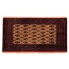 Hand-Knotted Persian Khorasan Tribal Rug (Bukhara Design Pattern) - Cream & Red Wool