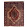 Hand-Knotted Persian Kurdistan Rug (Tribal Mahi Medallion / Herati) - Brown Wool