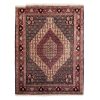Hand-Knotted Persian Kurdistan Rug (Tribal Mahi Medallion / Herati) - Brown Wool