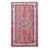 Hand-Knotted Persian Hamadan Silva Rug (Tribal Geometric Medallion) - Red Wool