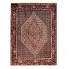 Hand-Knotted Persian Kurdistan Ahmadi Rug (Tribal Mahi Medallion / Herati) - Brown Wool