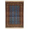 Hand-Knotted Persian Turkmen Dalan Rug (Tribal Bukhara Design Pattern) - Brown Wool