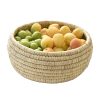 Persian Handwoven Palm Leaf Storage Basket Model Negin