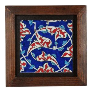 Decorative Persian Framed Ceramic Tile – Sima
