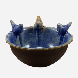 Handmade Decorative Pottery Bowl Model Tree Birds