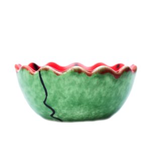 Handmade Decorative Pottery Bowl Model Watermelon