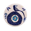 Decorative Pottery Wall Plate Hand-Painted Nazar Bird II