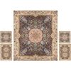 Persian Bedspread Set – Oriental Style Double Size with Termeh Fabric – Paradise