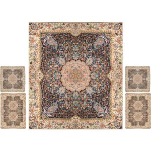 Persian Bedspread Set – Oriental Style Double Size with Termeh Fabric – Paradise
