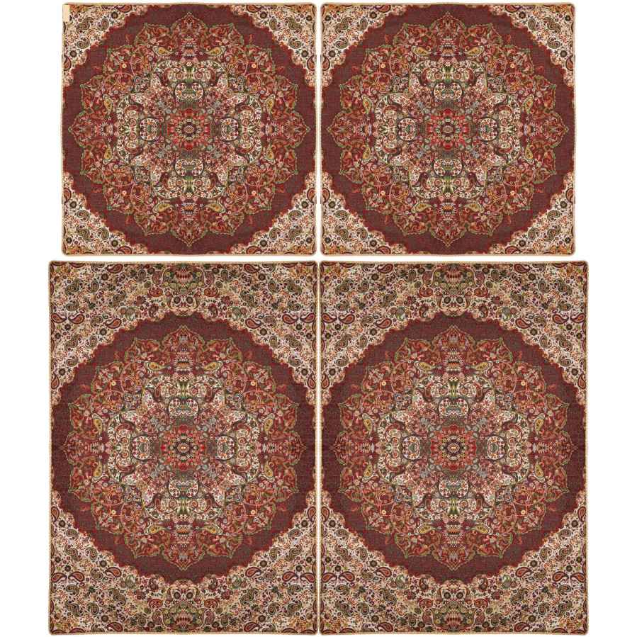 Persian Bedspread Set – Oriental Style Double Size with Termeh Fabric – Hana