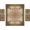 Persian Bedspread Set – Oriental Style Double Size with Termeh Fabric – Negin