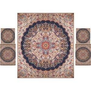 Persian Bedspread Set – Oriental Style Double Size with Termeh Fabric – Ordibehesht