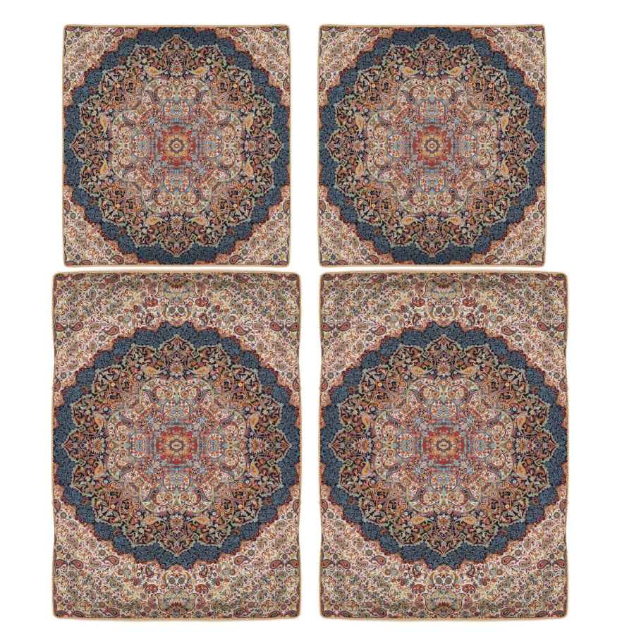 Persian Bedspread Set – Oriental Style Double Size with Termeh Fabric – Ordibehesht