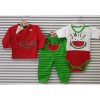 Set of 3 Pieces Cotton Baby Clothes Model Watermelon