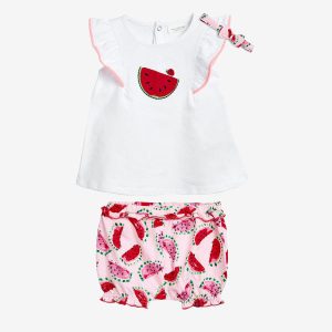 Set of 3 Pieces Newborn Baby Clothes Model Watermelon