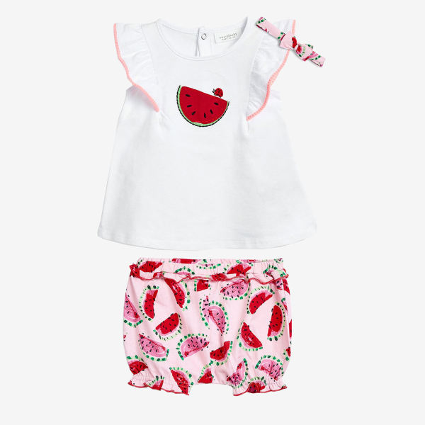 Set of 3 Pieces Newborn Baby Clothes Model Watermelon