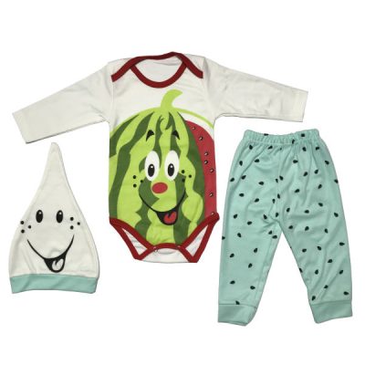 Set of 3 Pieces Newborn Clothes Model Yalda
