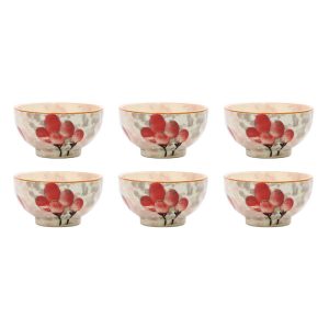 Handcrafted Pottery Bowl – For Yogurt, Desserts, Salad, & Noodles | Bezh (Set of 6)