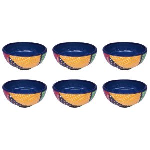 Handcrafted Pottery Bowl – For Yogurt, Desserts, Salad, & Noodles | Darya (Set of 7)