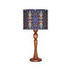 Traditional Wooden Table Lamp with Persian Inspired Lampshade Kabiri