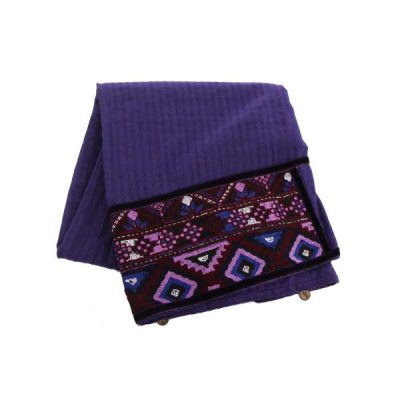 Balochi Embroidered Shawl for Women Purple