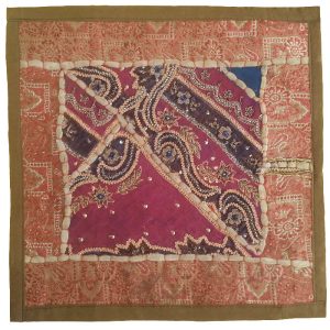 Embroidered Cushion Cover – Purple Suzani Design